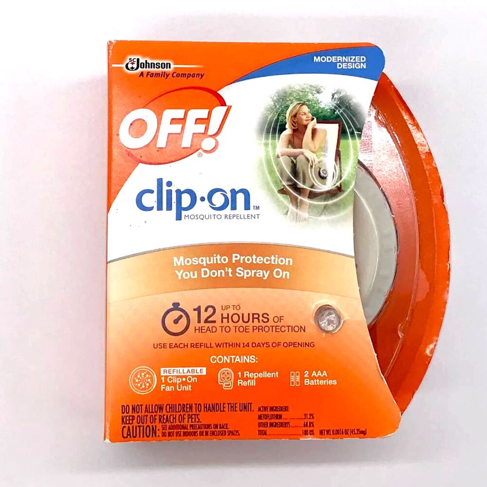 NEW OFF! CLIP-ON MOSQUITO REPELLENT FAN STARTER KIT MODERNIZED DESIGN UNOPENED